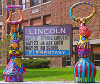 Lincoln School Sign